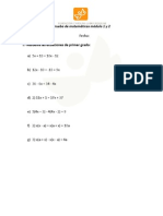 Prueba de Matemáticas Módulo 1 y 2