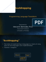 Bootstrapping: Programming Language Translators