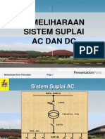 Pemeliharaan Suplai AC DC