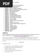 Operators: General Properties of Operators