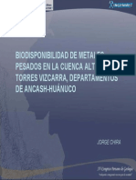 Biodisponibilidaddemetalespesadosenlacuencaaltadelrotorres Vizcarradepartamentosdeancash Hunuco 120417103913 Phpapp02