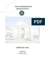 Bridgewater MA Zoning Bylaws Updated Spring 2013