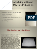 Apple Ibook G4 - Disabling Onboard Ram Tutorial