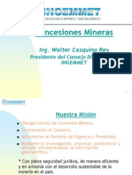 CONCESIONES MINERAS CASQUINO