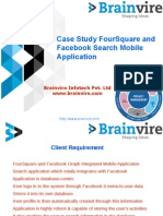 Case Study FourSquare and Facebook Search Mobile Application