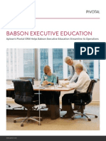 Babson Executive Education: Case Study