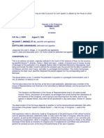 PRIVILEGES Page 260 Sec Eleven Art Six the Member of Congress May Be Held to Account for Such Speech or Debate by the House to Which He Belongs