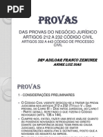 Aula de Direito Civil - Provas