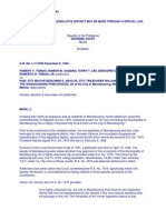 Montejo v Comelec p254 Reapportionment of a Legislative District May Be Made Through a Special Law