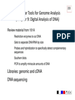 Molecular Tools For Genome Analysis (Chapter 9: Digital Analysis of DNA)