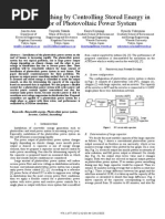 Power Smoothing by Controlling Stored Energy in Capacitor of Photovoltaic Power System