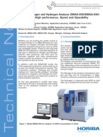 Oxygen, Nitrogen and Hydrogen Analyzer EMGA-930/EMGA-830: in Pursuit of High Performance, Speed and Operability