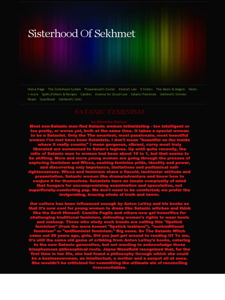Satanic Feminism | Satanism | Lucifer