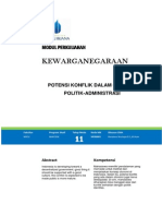 POTENSI KONFLIK DALAM OTONOMI POLITIK-ADMINISTRASI