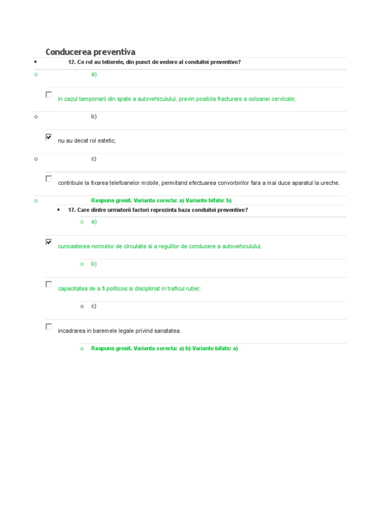 Conducerea Preventiva 12 Ce Rol Au Tetierele Din Punct De Vedere Al Conduitei Preventive