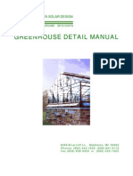 Greenhouse Detail Manual: Wisconsin Solar Design