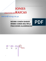 Clase 07 - Fracciones Alegebraicas