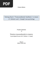 Estetica trascendentale in musica. La psicologia del suono di J.F. Herbart e C. Stumpf