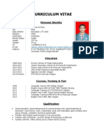 Contoh Curriculum Vitae