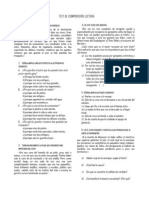 Test de Comprensión Lectora PDF