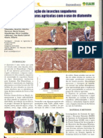 Regulação da população de insectos sugadores e minadores de culturas agrícolas com o uso de Diatomite