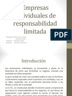 Empresas Individuales de Responsabilidad Limitada