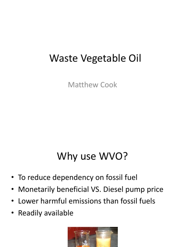 Waste Vegetable Oil PDF Diesel Engine Fuel Injection