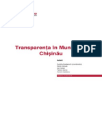 Transparența În Municipiul ChiuinIu