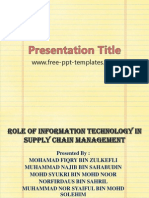 Presentation Supply Chain in Information Technology