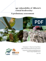 Climate Change Vulnerability of Alberta’s Terrestrial Biodiversity