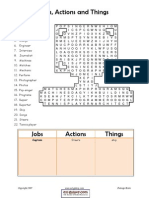 Jobs Actions Puzzle Shaped