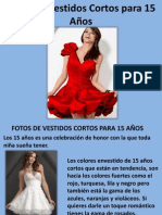 Fotos de Vestidos Cortos para 15 Años