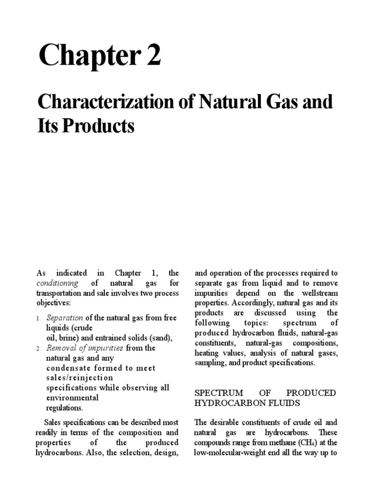 Natural Gas Characterization and Processing | PDF | Home & Garden ...