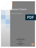 Catalyst Theatre: Audience Research and Development Plan