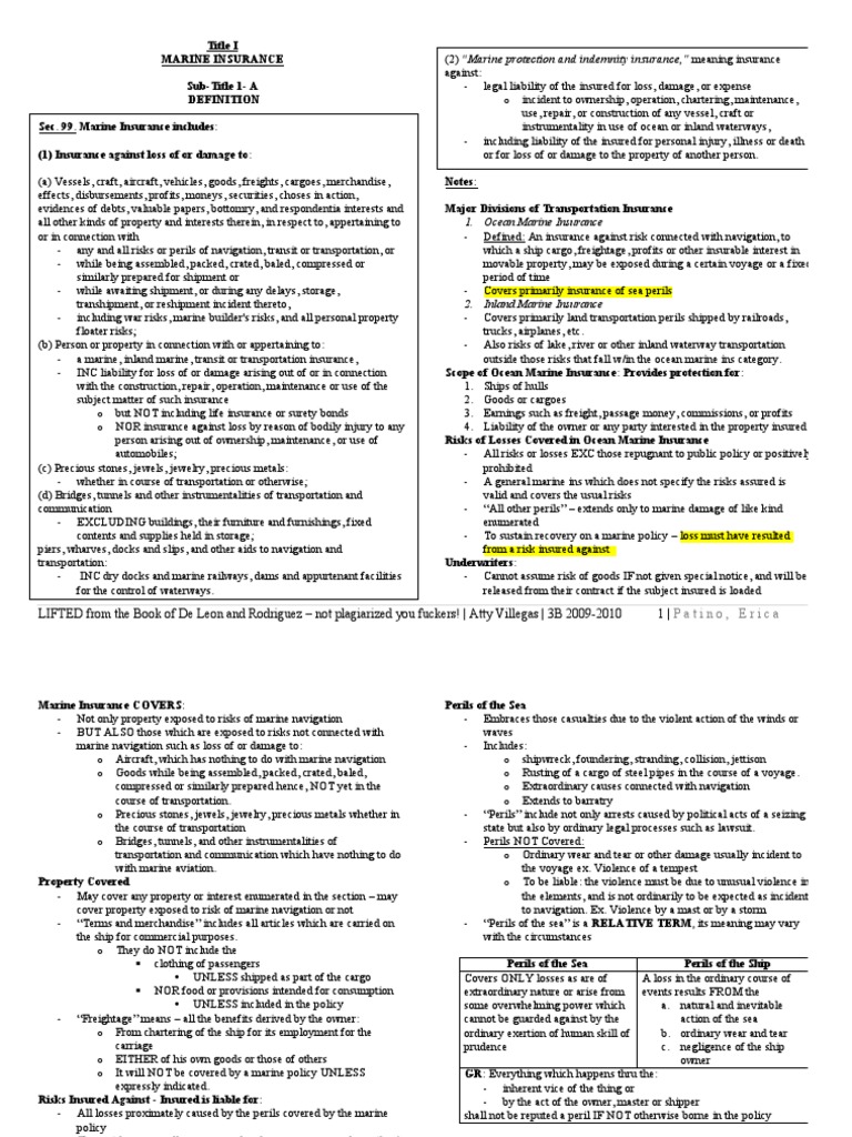 Insurance Reviewer Finals | PDF | Insurance | Private Law