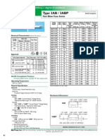 Bel Fuse 3AB/3ABP Fast Blow Fuse Spec Sheet