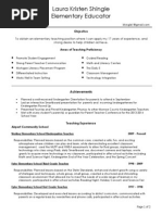 laura shingles web page resume 2014