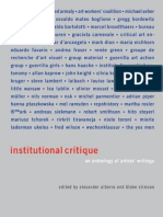 Alberro Institutional Critique