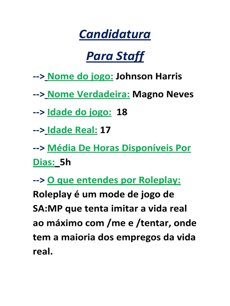 Guia Staff Brasil Roleplay