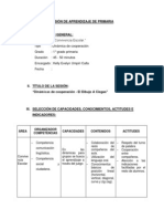 Sesión de Aprendizaje de Primaria