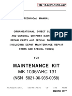 TM 11-6625-1610-24P - Maintenance - Kit - MK-1035 - ARC-131 - 1977 PDF