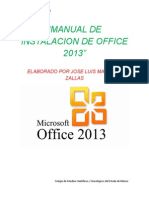 Manual de Instalacion de Office 2013