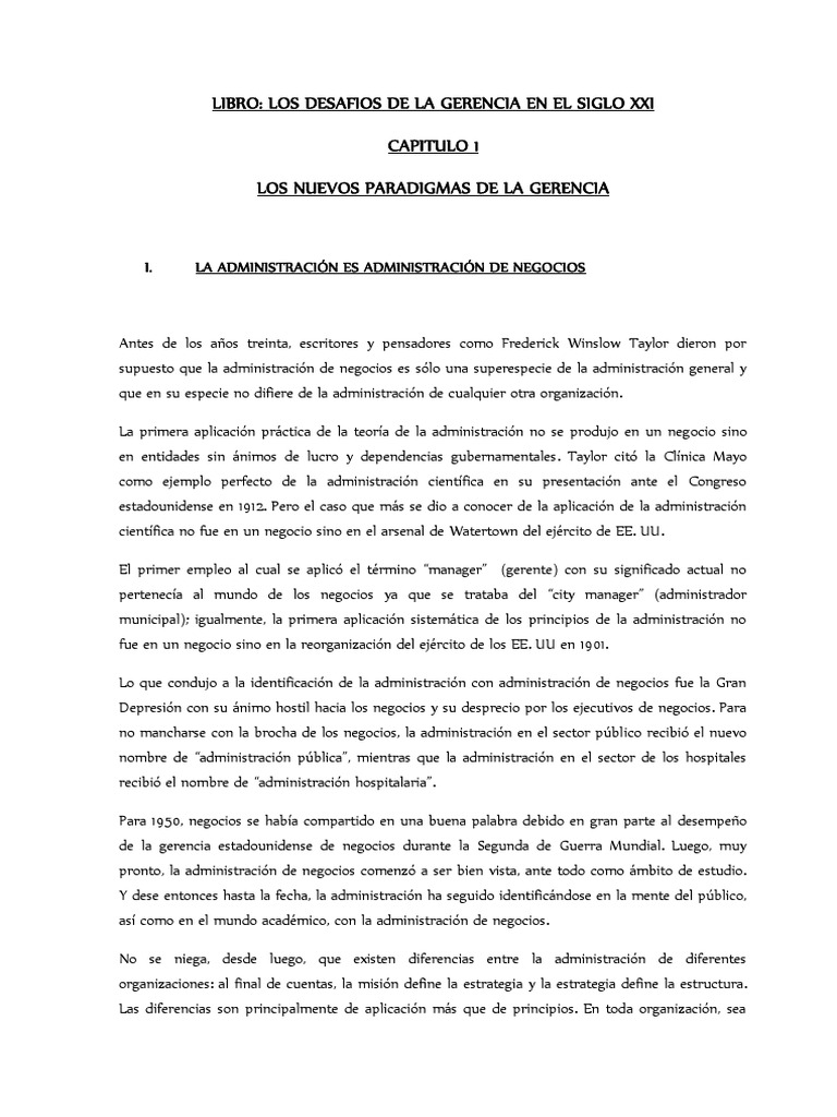 Nuevos Paradigmas en la Gerencia Moderna | PDF | Información | Industrias