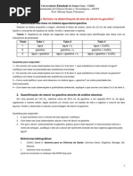 Determinação Do Álcool Na Gasolina