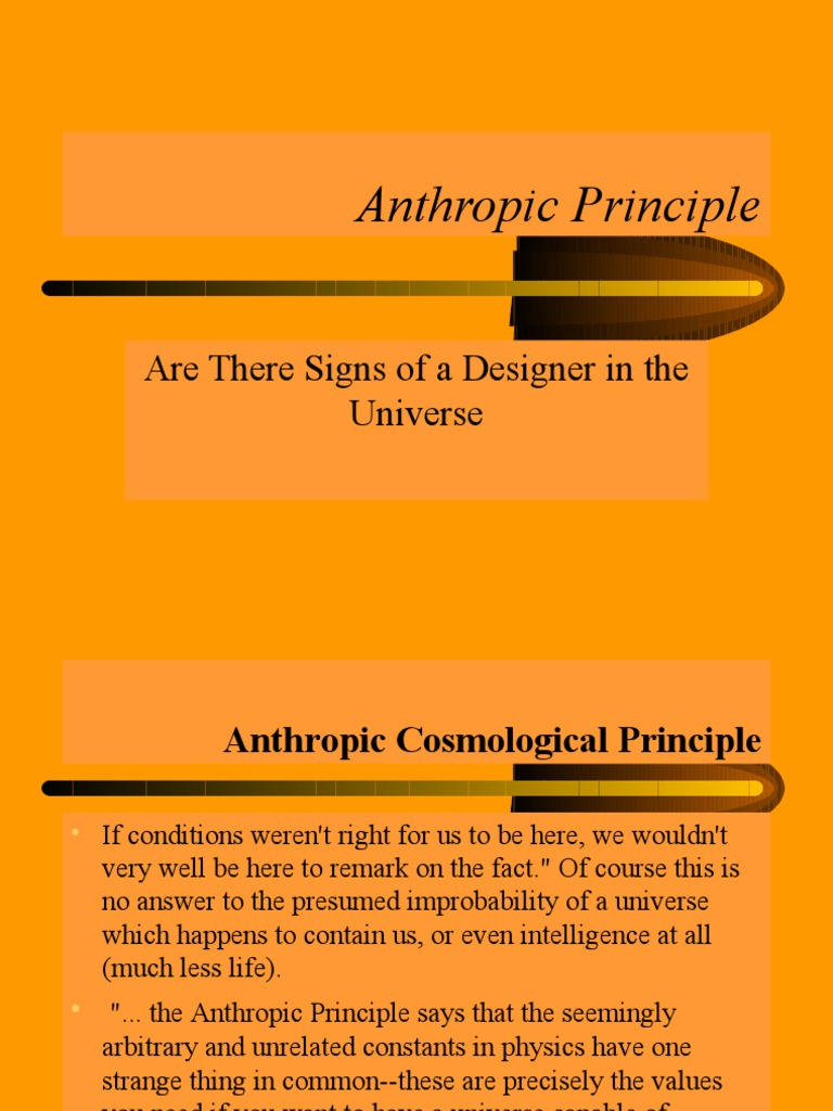 Anthropic principle atmosphere earth