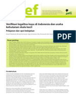 Verifikasi legalitas kayu di Indonesia dan usaha kehutanan skala kecil Pelajaran dan opsi kebijakan
