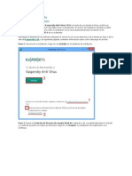 Instalación de Kaspersky PDF