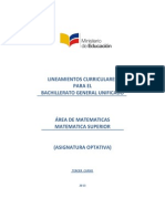 Lineamientos Curriculares Matematica Superior 3BGU 300913