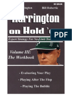 Harrington On Hold'Em (Volume 3 The Workbook) (Dan Harrington)