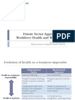 Private Sector Approaches to Workforce Health and Well-Being